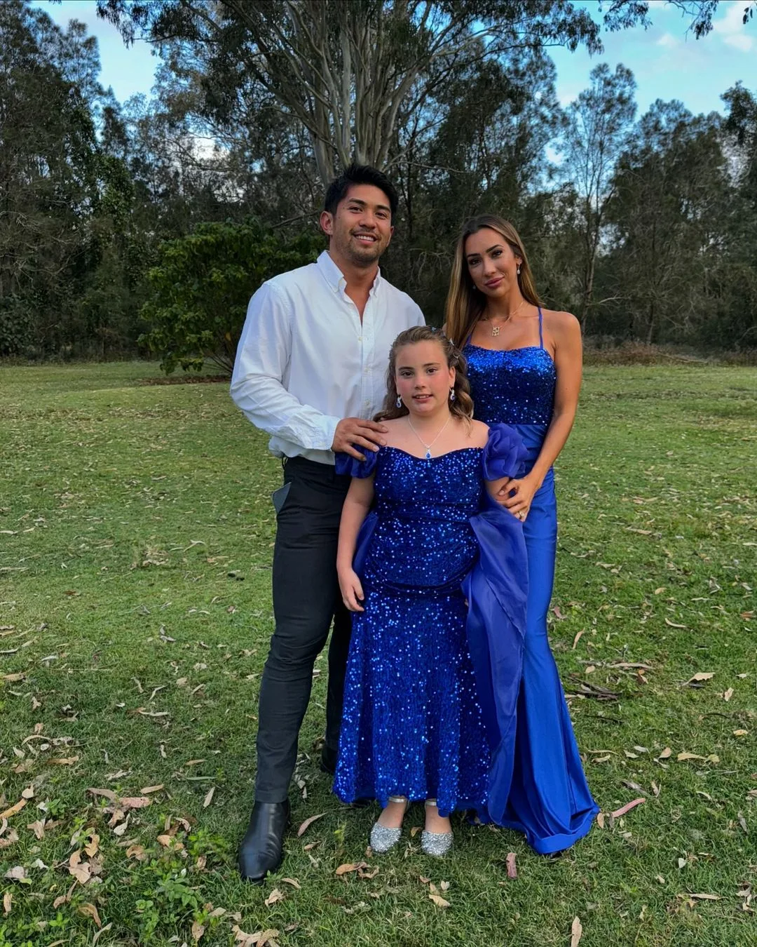 Ridge and Jade from MAFS with Jade's daughter.