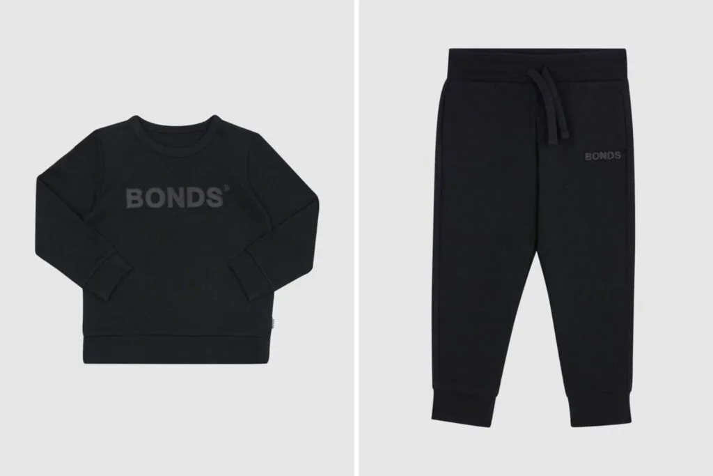 bonds kids black tracksuit set