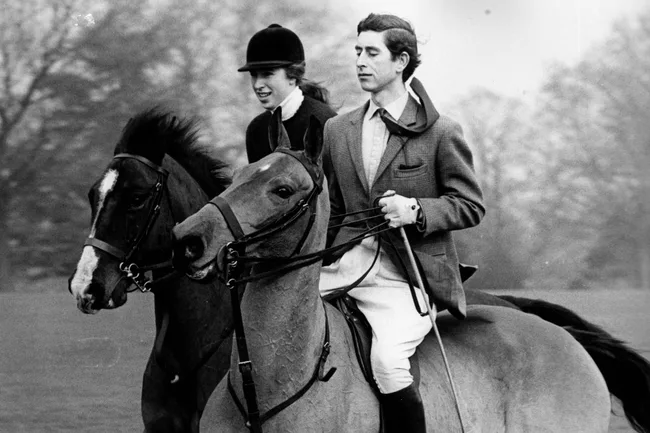 princess anne and king charles horse riding