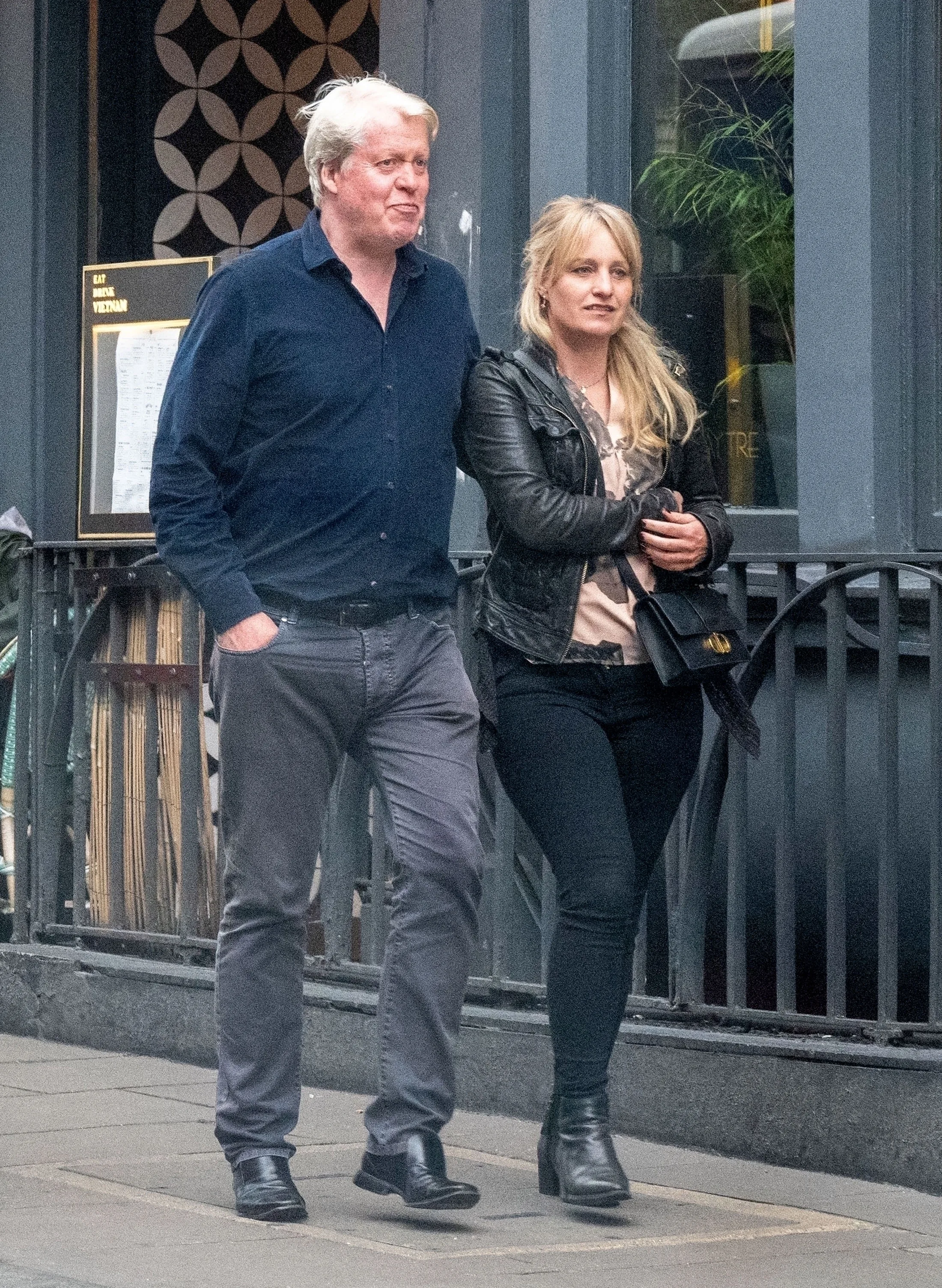 Charles Spencer spotted enjoying theatre date night with his podcast host, Cat Jarman and seemed to have his arm around her waist as they walked to the theatre to see the comedy &lsquo;The Book of Mormon&rsquo; at the Prince of Wales Theatre in London&rsquo;s West End.   