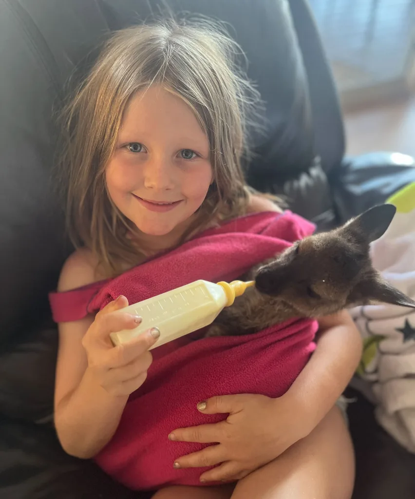 girl bindi kangaroo joey