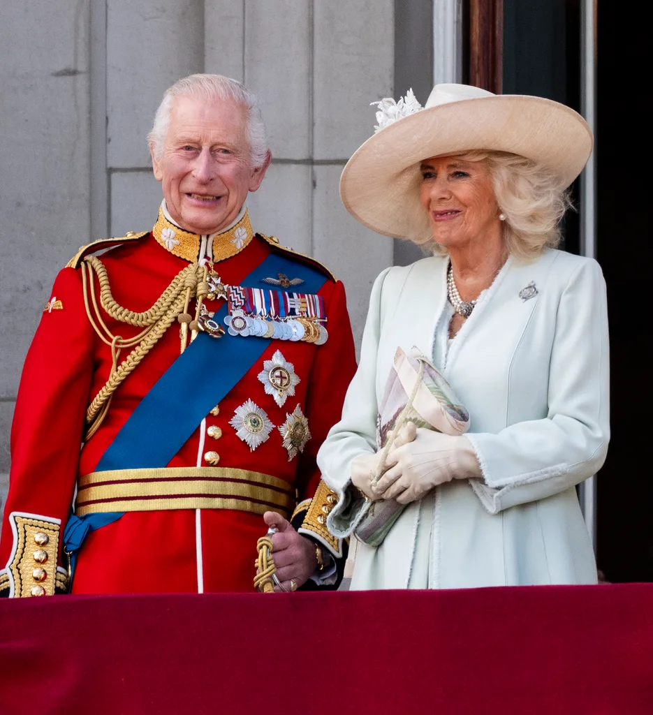 king charles queen camilla trooping the colour 2024