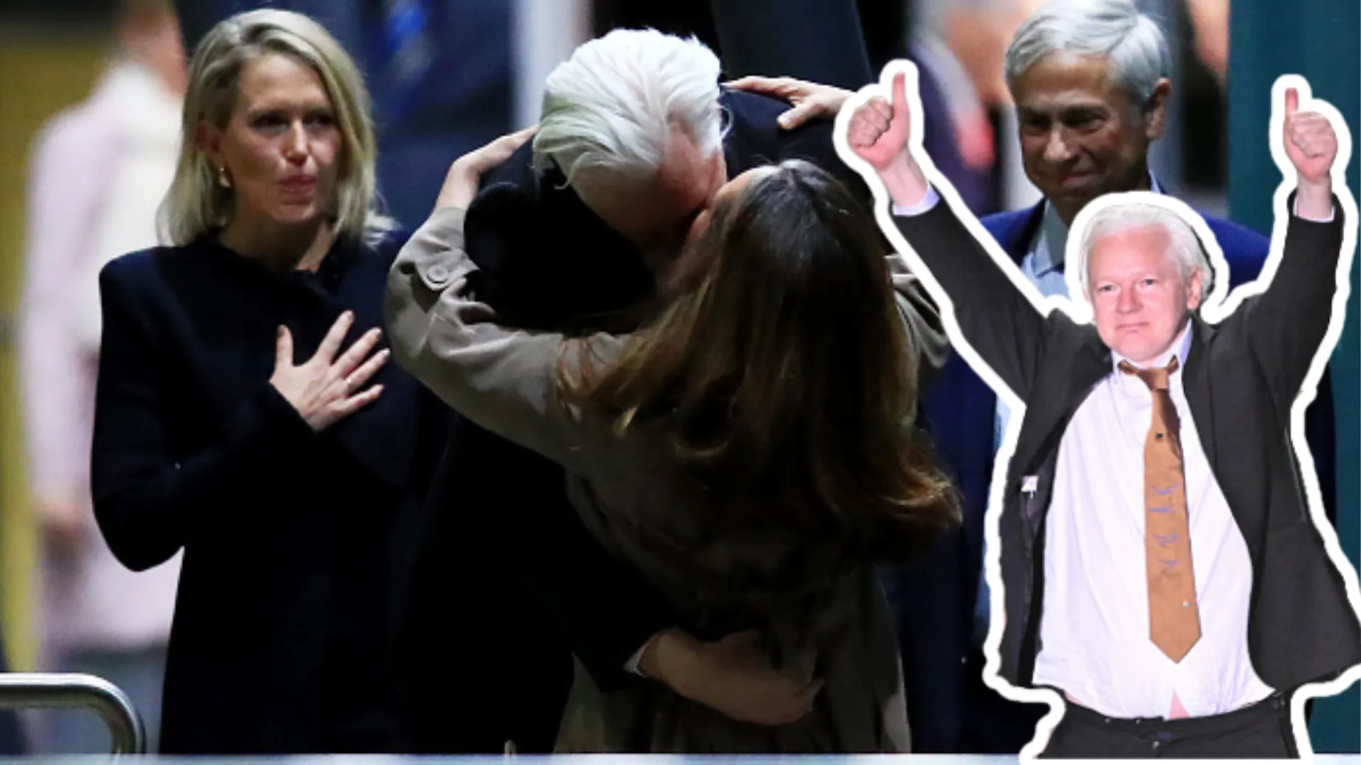 julian assange kissing wife stella