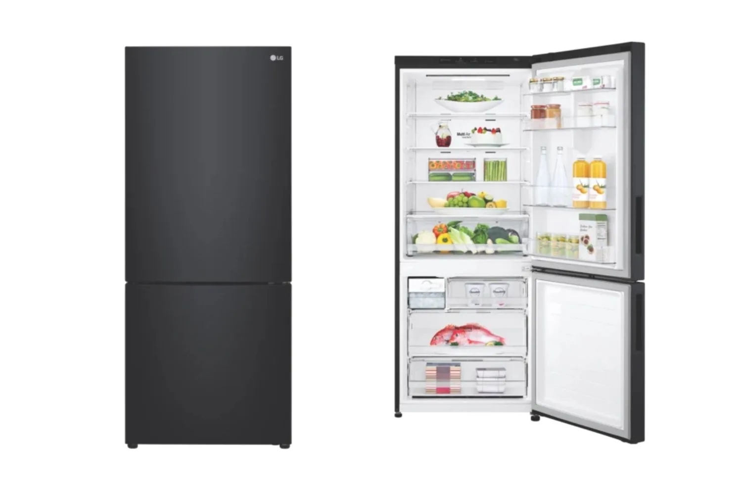 LG electronic bottom mount refrigerator
