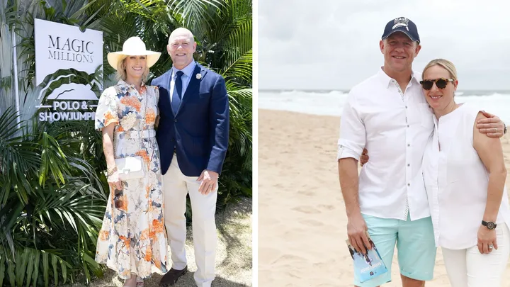 Mike and Zara Tindall make glamorous return to Australia