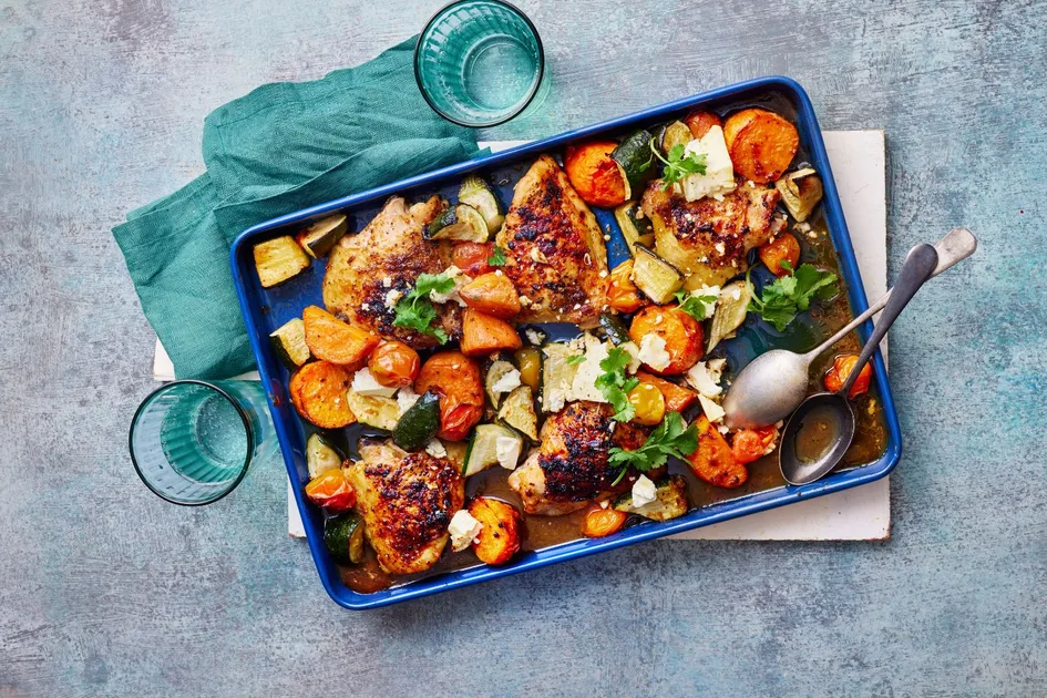 Feed the family for less with this Moroccan Chicken Tray Bake | New Idea