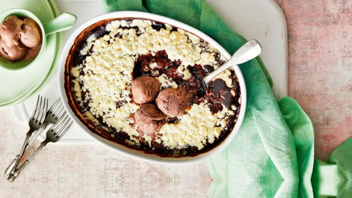 The Milky Bar Chocolate Self-Saucing Pudding that you need to try | New Idea