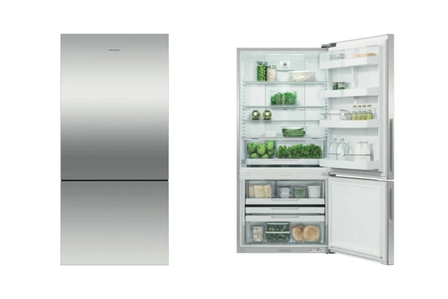 fisher and paykel bottom mount fridge