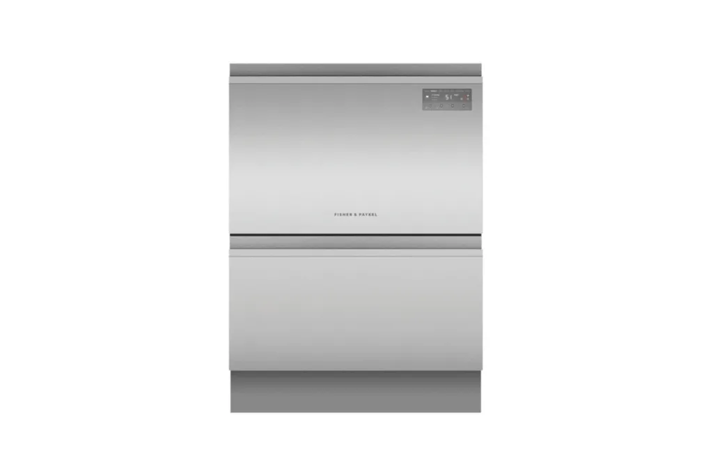 fisher and paykel double drawer stainless steel dishwasher