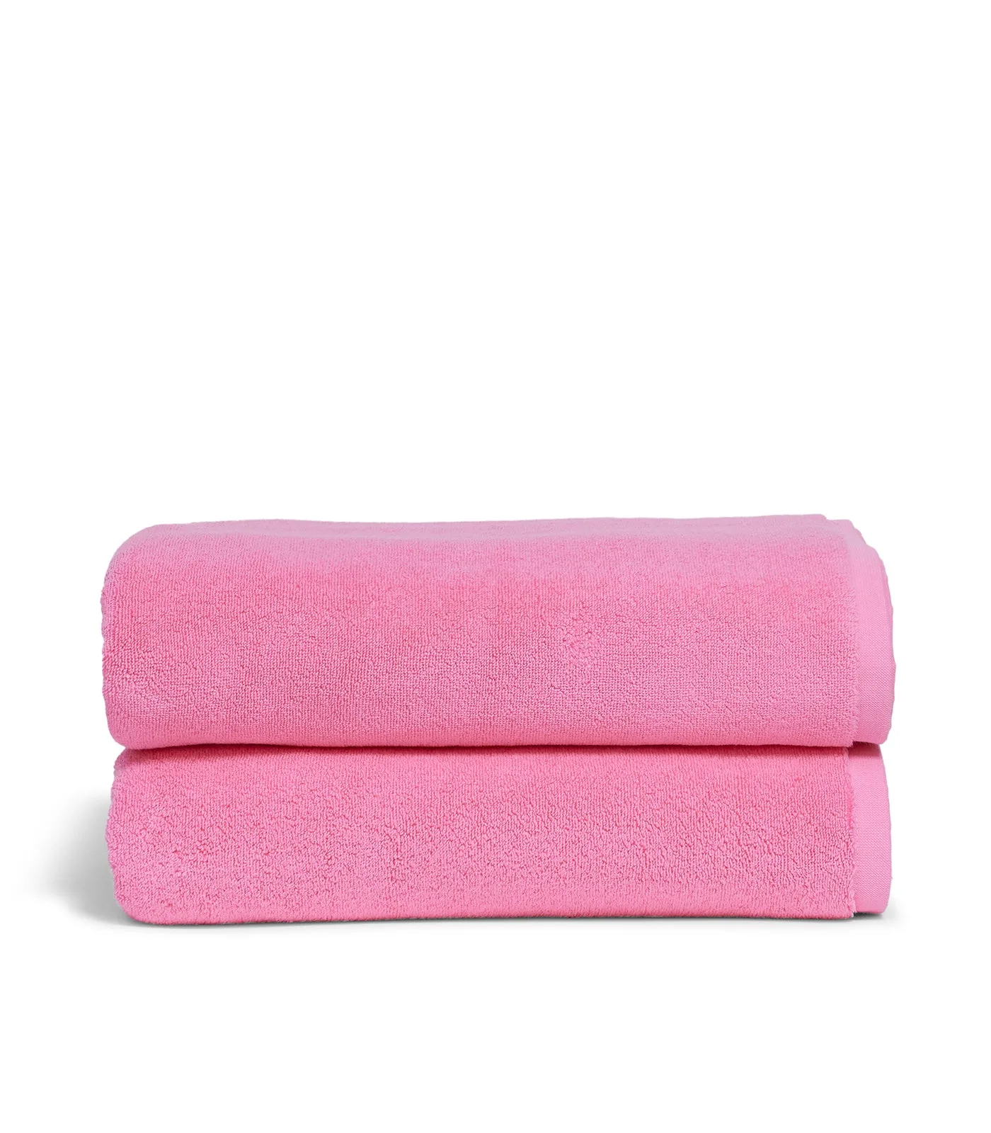two pink bath towels from hommey