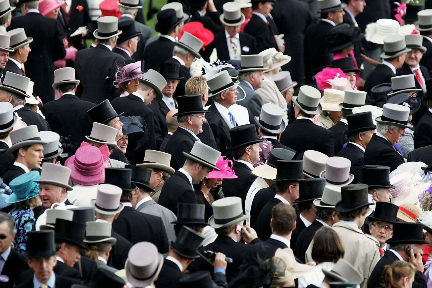  A general view is seen of the royal enclosure on the first day of Royal Ascot 2005 at York Racecourse on June 14, 2005 in York, England