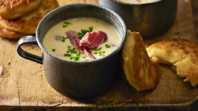 Fast Ed&rsquo;s Ham hock, Potato and Leek Soup