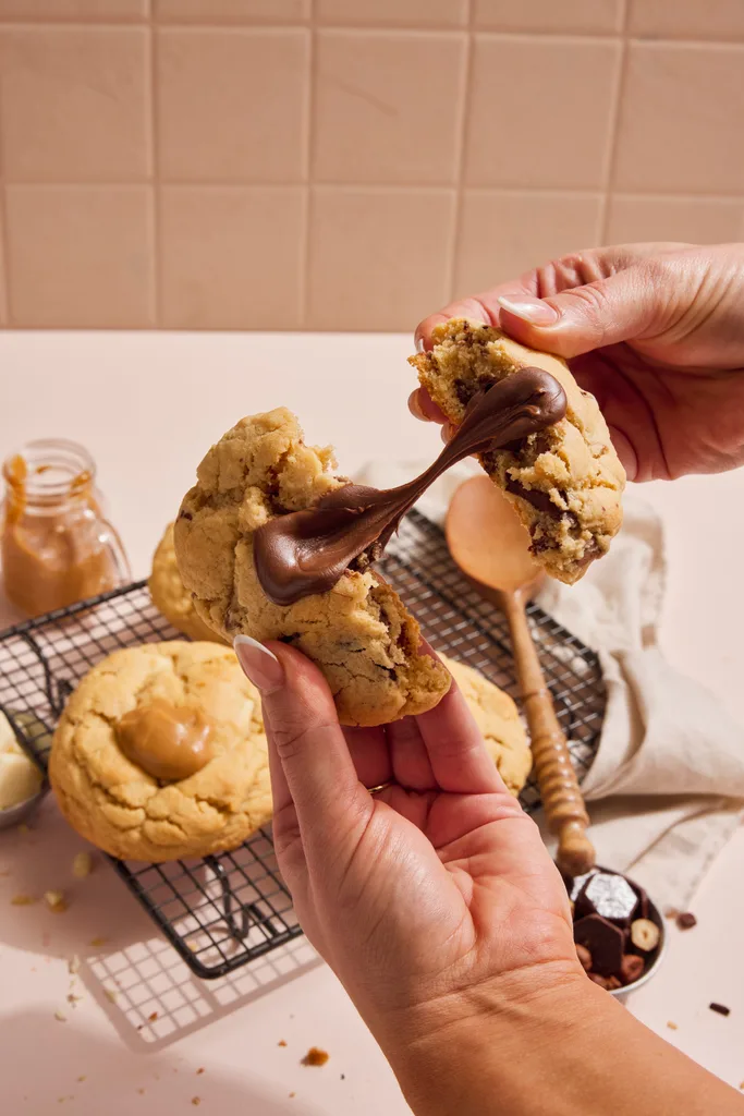 brumby's bakery choc Hazelnut and Choc Chip Cookie