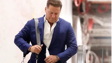 Karl stefanovic at Airport
