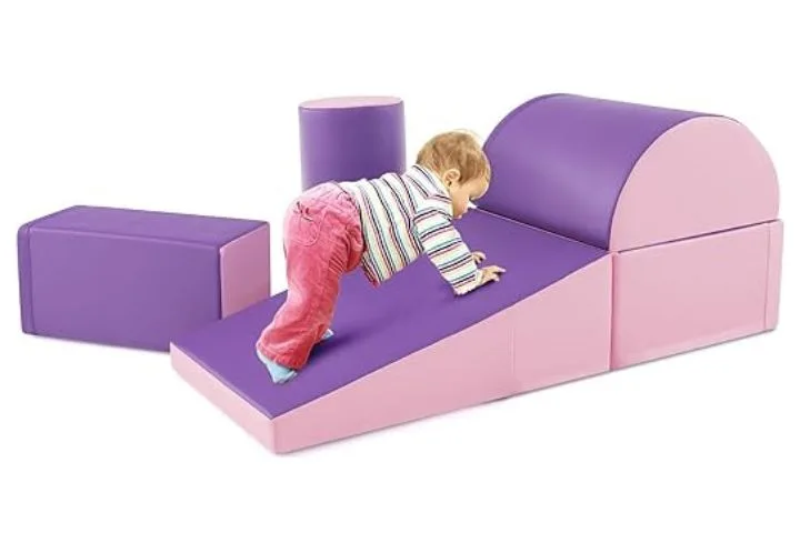 BABY JOY 5-Piece Kids Climb & Crawl Activity Playset