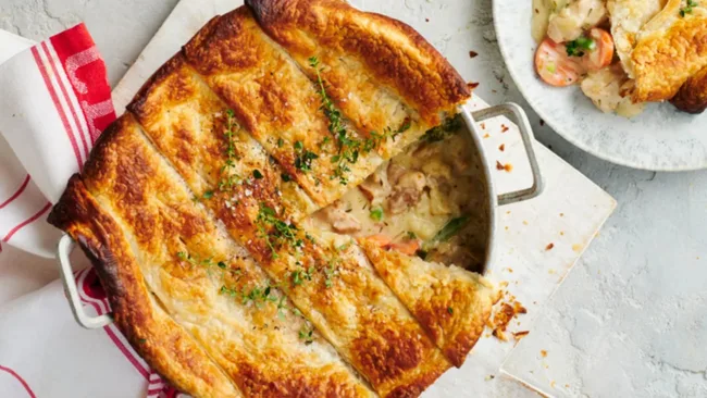 Creamy Chicken & Veggie Pie