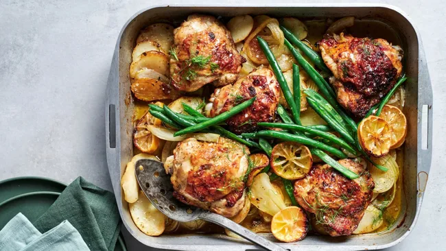 Fennel and Lemon Chicken Tray Bake