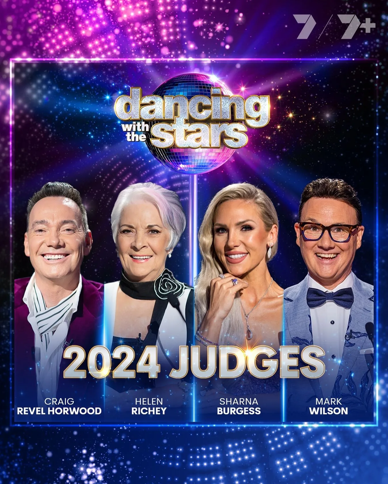 dancing with the stars judges 2024 - craig revel horwood, helen richey, sharna burgess, and mark wilson