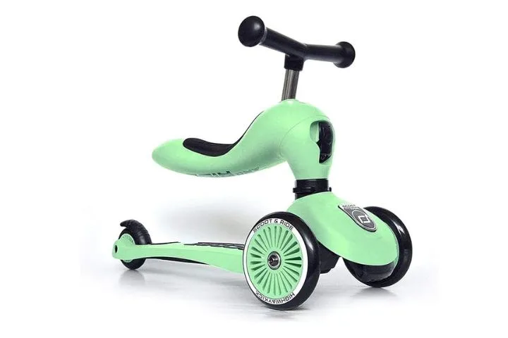 Scoot & Ride Highwaykick 1 Children Adjustable Seated or Standing 2-in-1 Scooter
