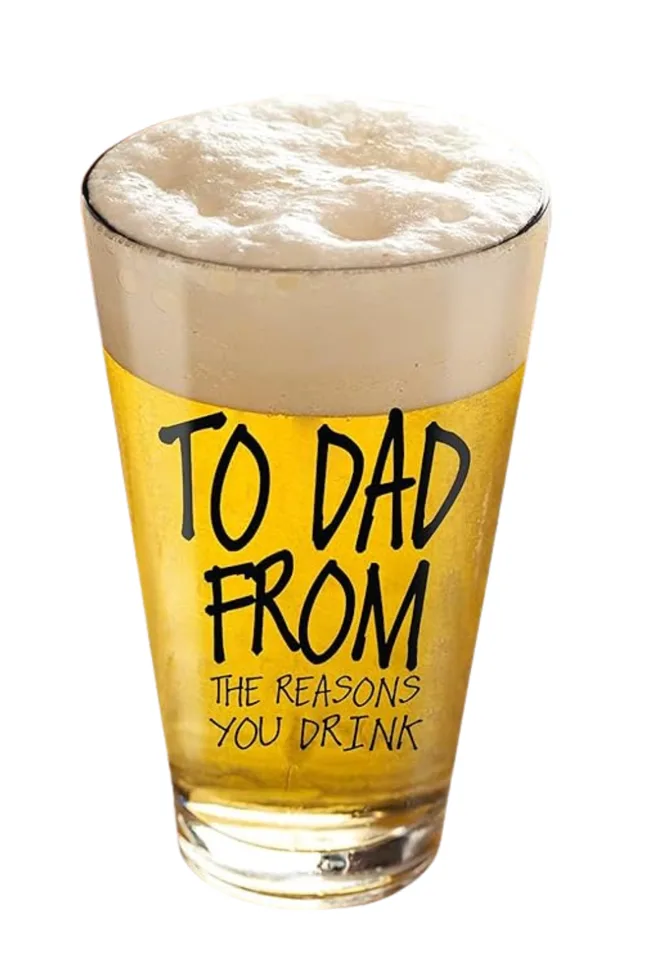 Father's Day beer glass