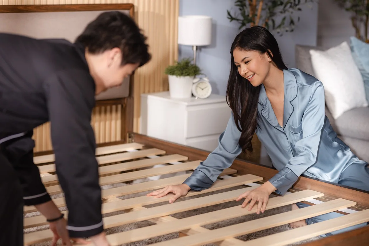 Emma Sleep Rosewood Bed Frame