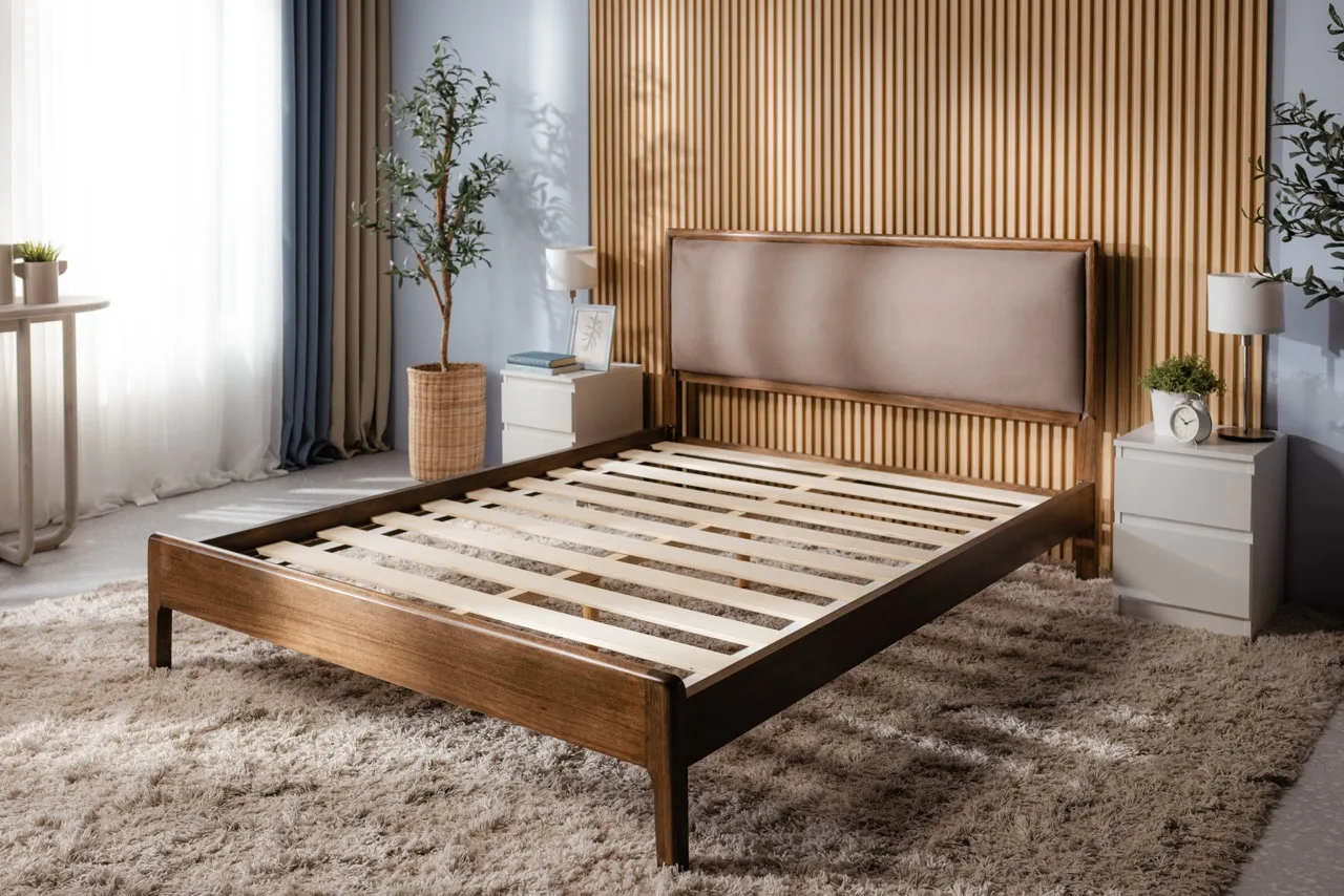 Emma Sleep Rosewood Bed Frame