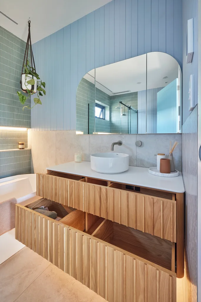 week one guest bathroom room reveal the block 2024 ricky and haydn
