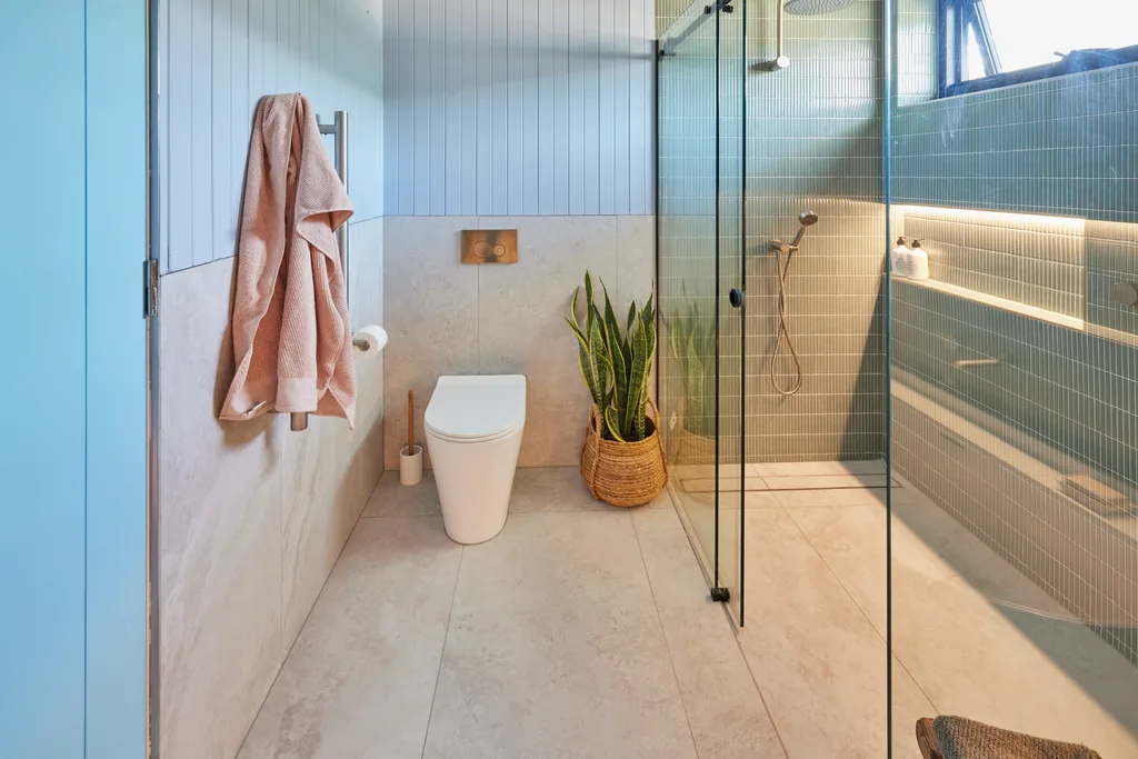 week one guest bathroom room reveal the block 2024 ricky and haydn