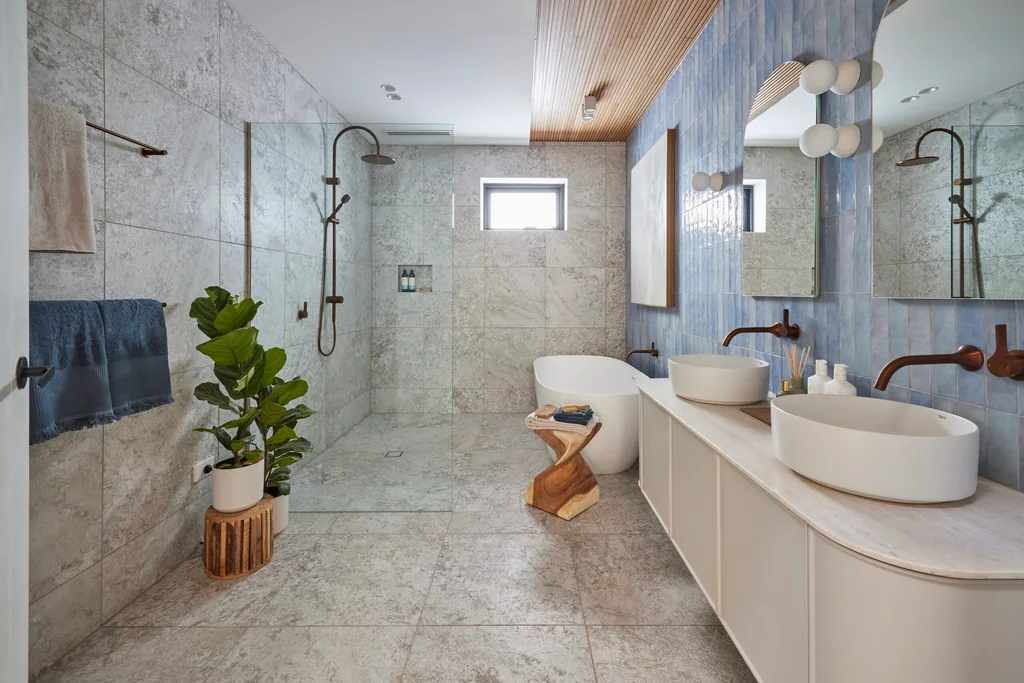 week one guest bathroom room reveal the block kristian and mimi