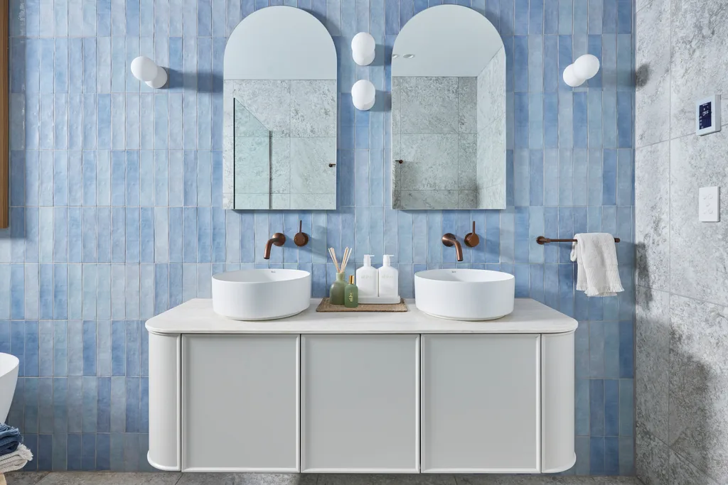 week one guest bathroom room reveal the block 2024 kristian and mimi