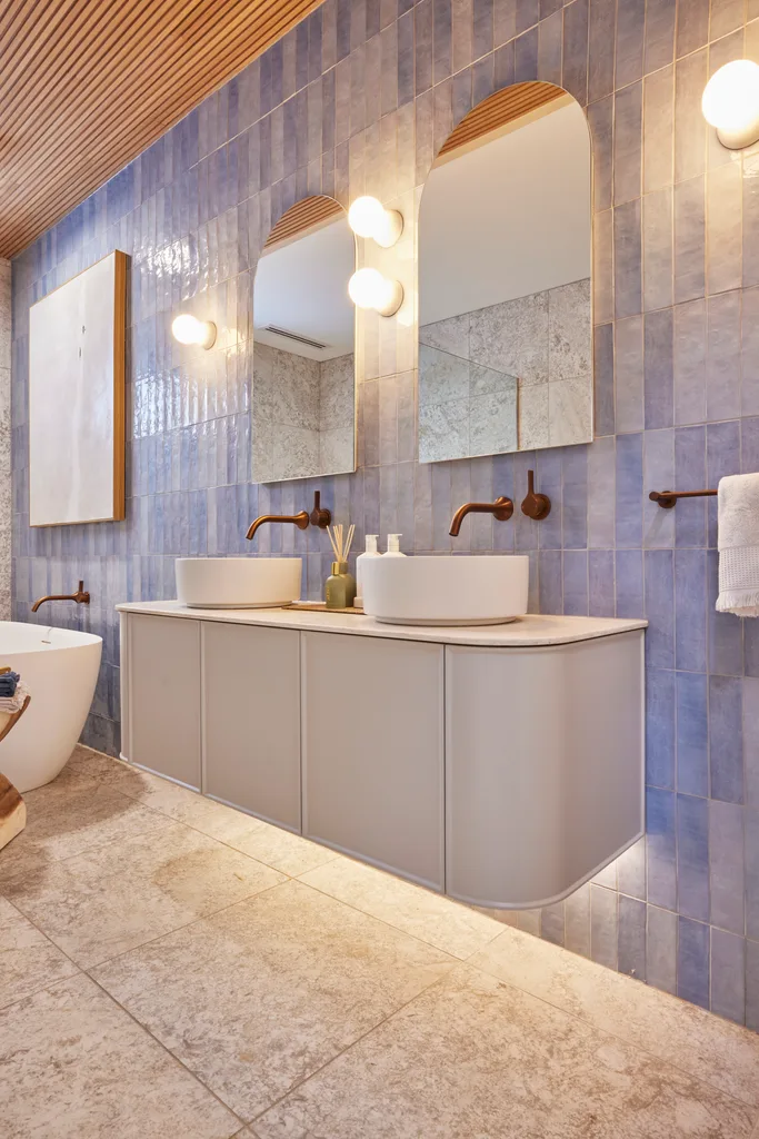 week one guest bathroom room reveal the block 2024 kristian and mimi