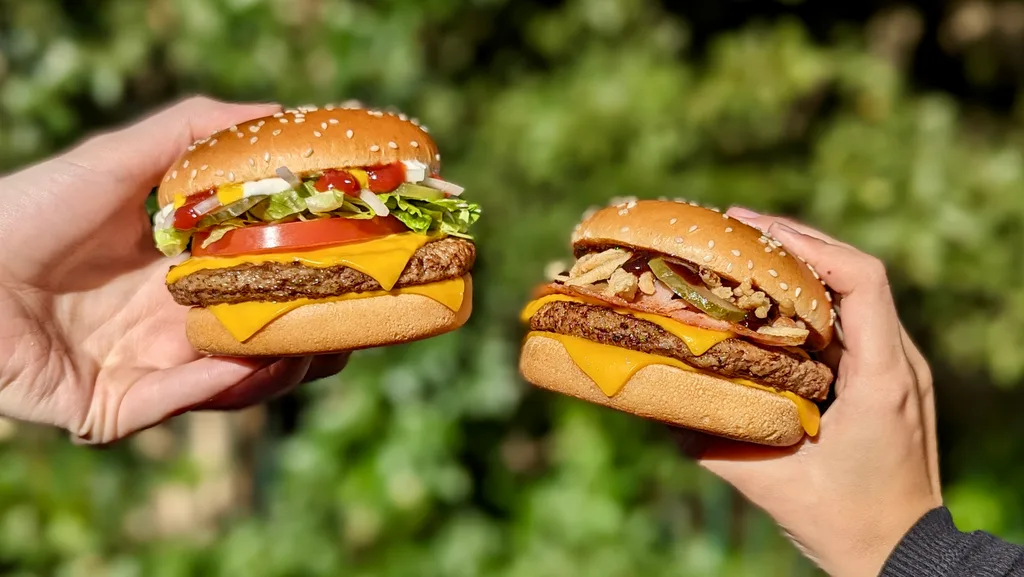 mcdonalds winter menu 2024 Quarter Pounder Deluxe and Quarter Pounder BBQ Bacon and Crispy Onions