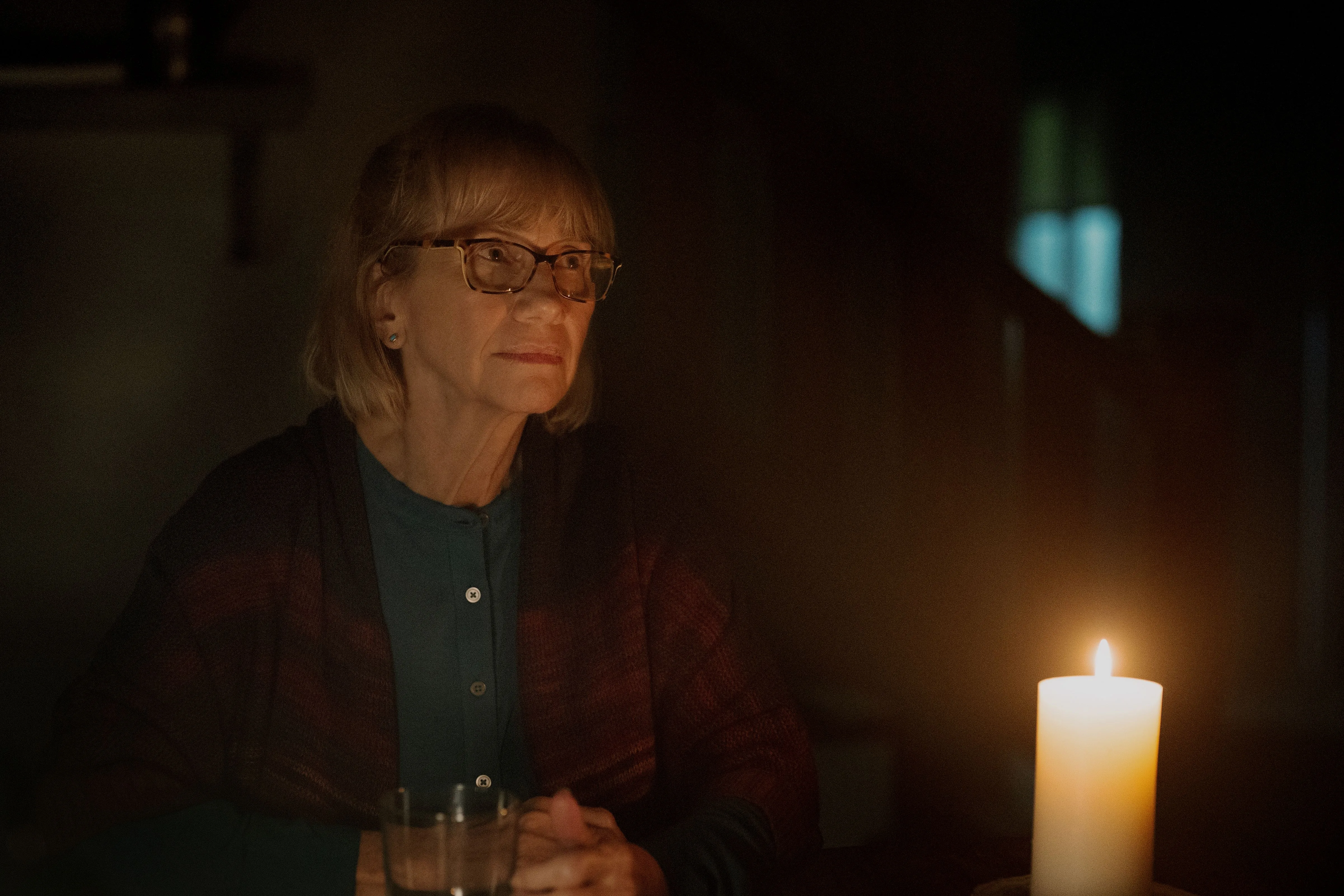 Kathy Baker in teacup