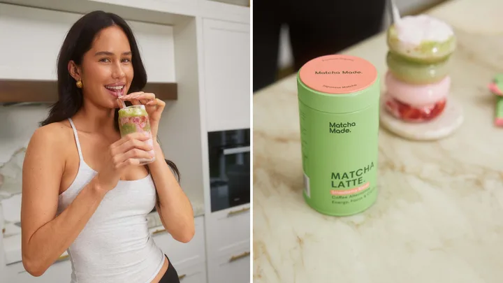 strawberry matcha