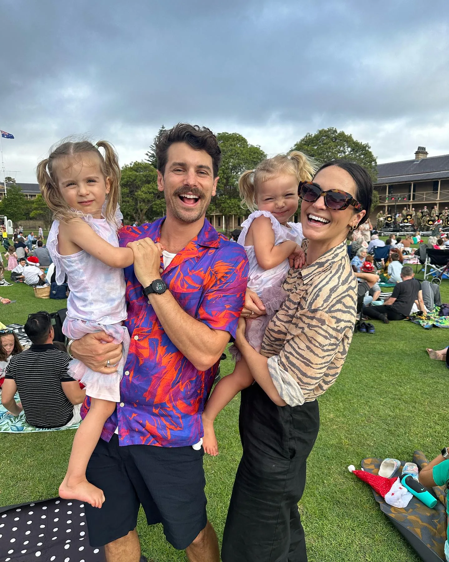 matty j and laura byrne and their kids marlie-mae and lola