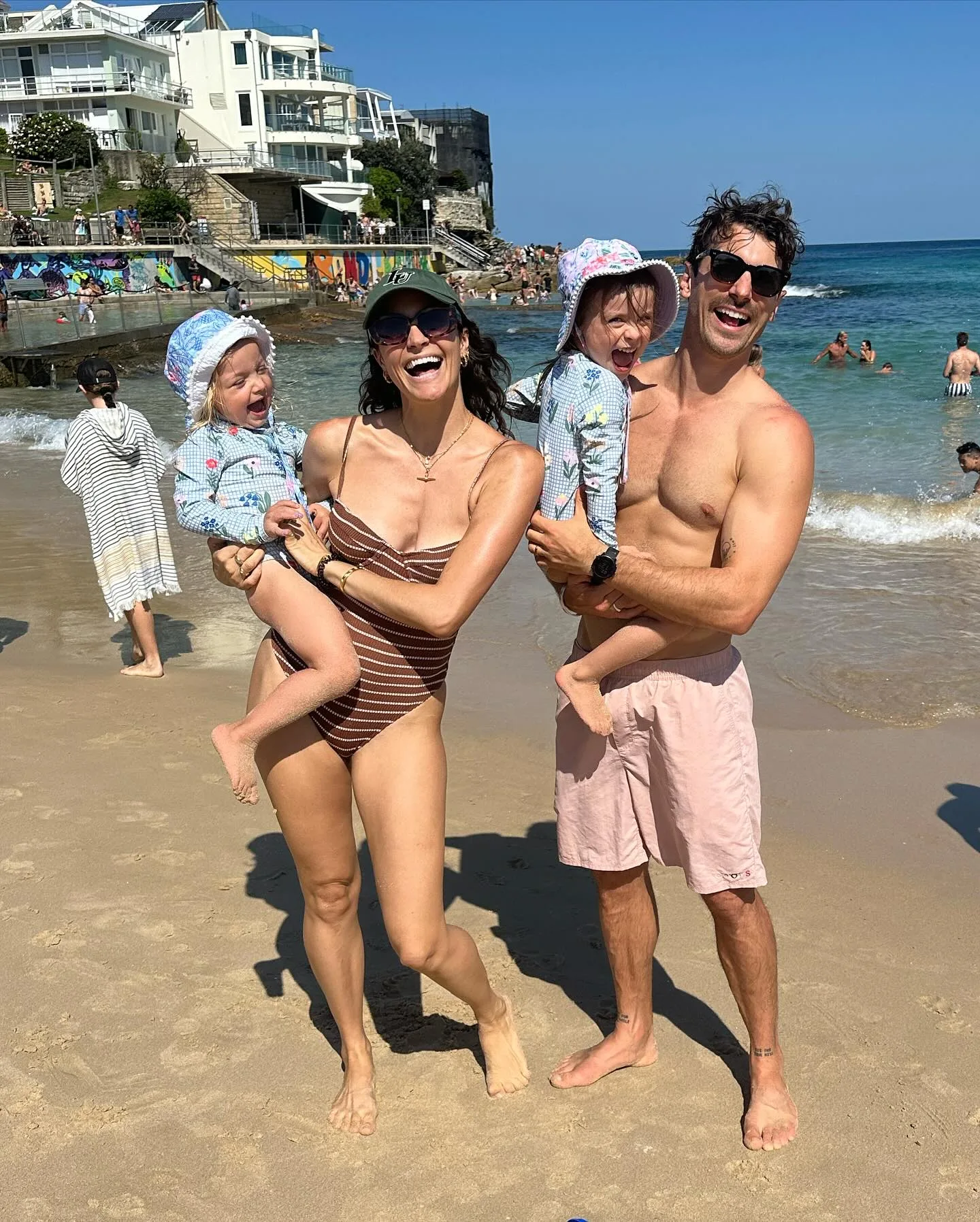 matty j and laura byrne and their kids marlie-mae and lola