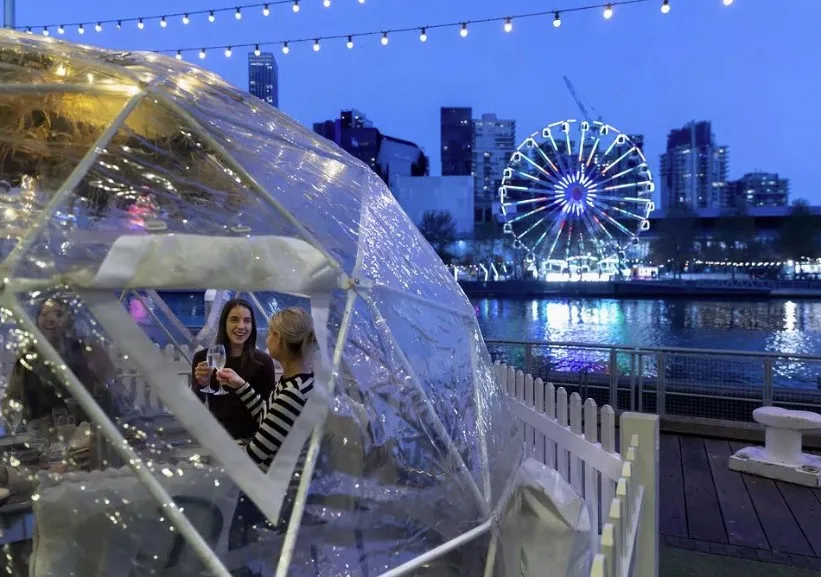 winter igloo melbourne event
