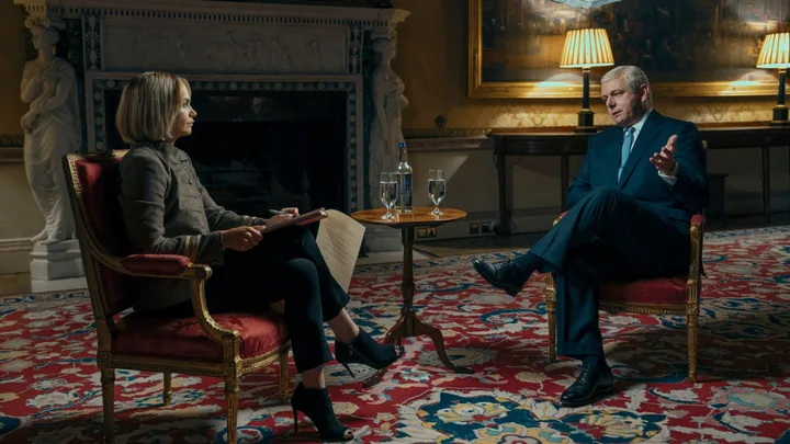 michael sheen as prince andrew in a very royal scandal