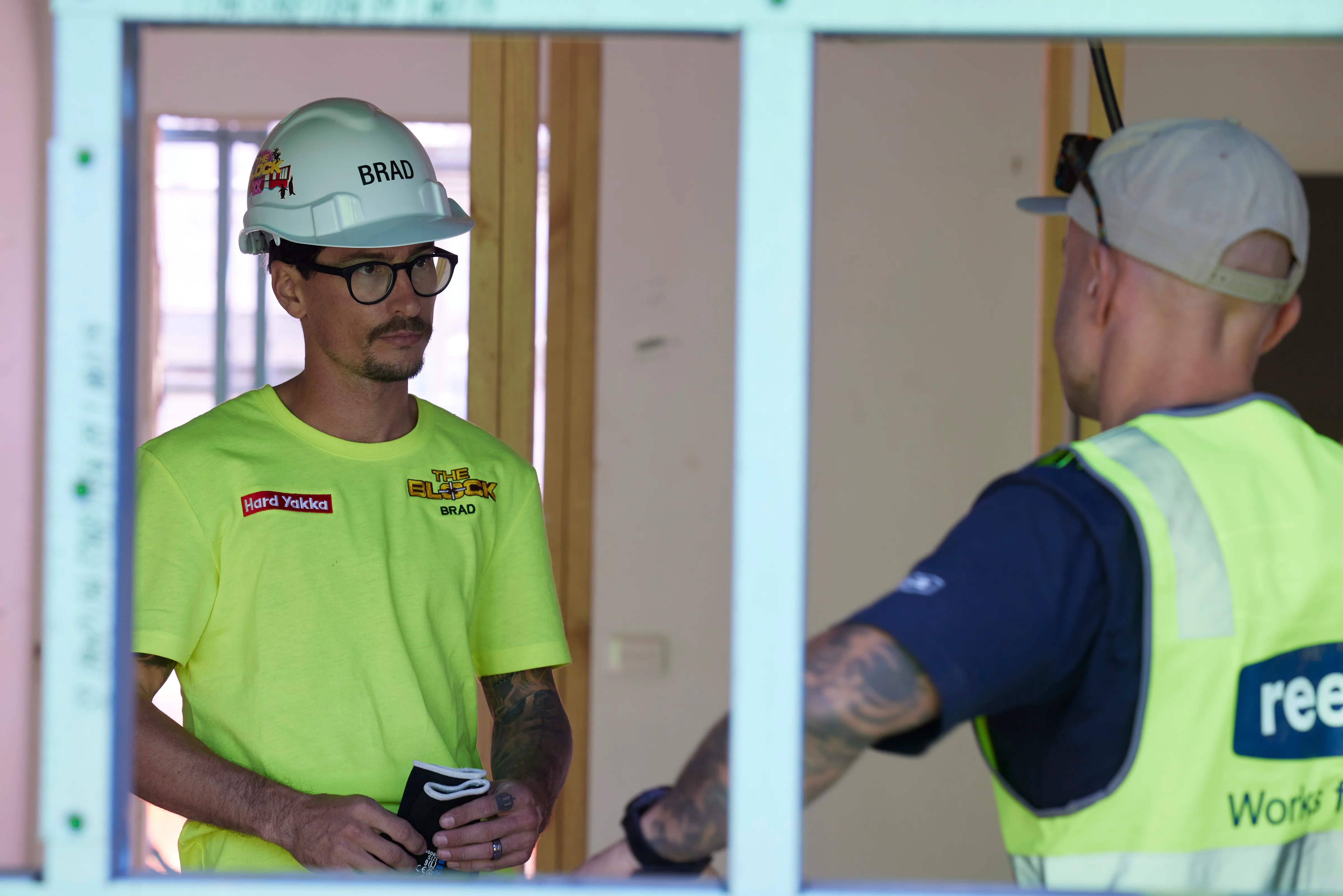 week one brad and kylie's black bathroom