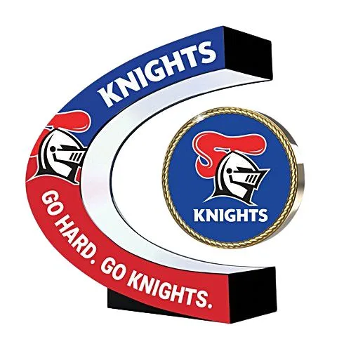 knights levitating sculpture