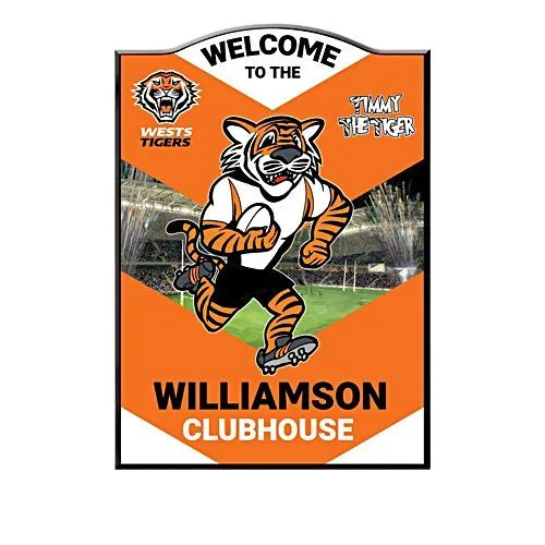 personalised nrl tigers poster