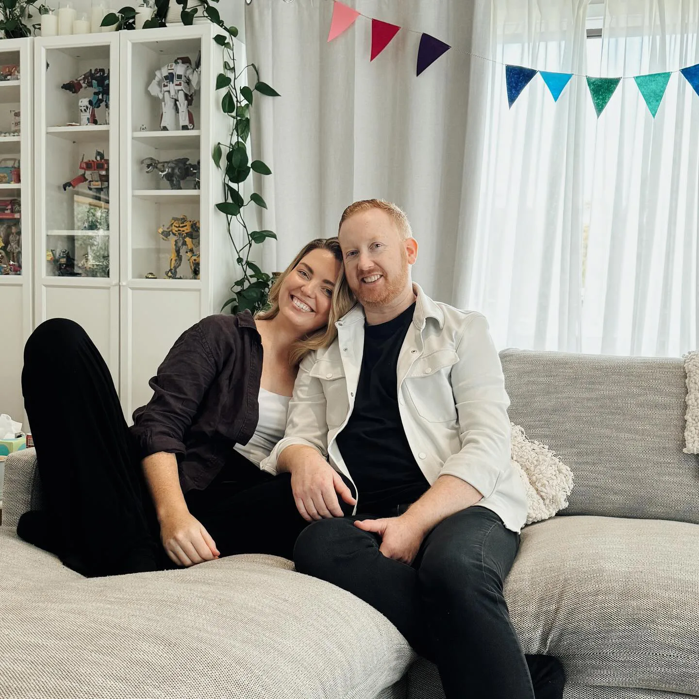 Luke McGregor with wife Dr Amy Thunig.