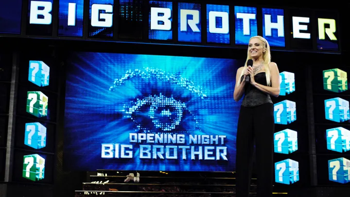 Gretel Killeen on set of Big Brother