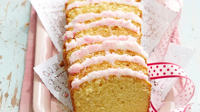 Vanilla Buttercake with Coconut Ice Frosting