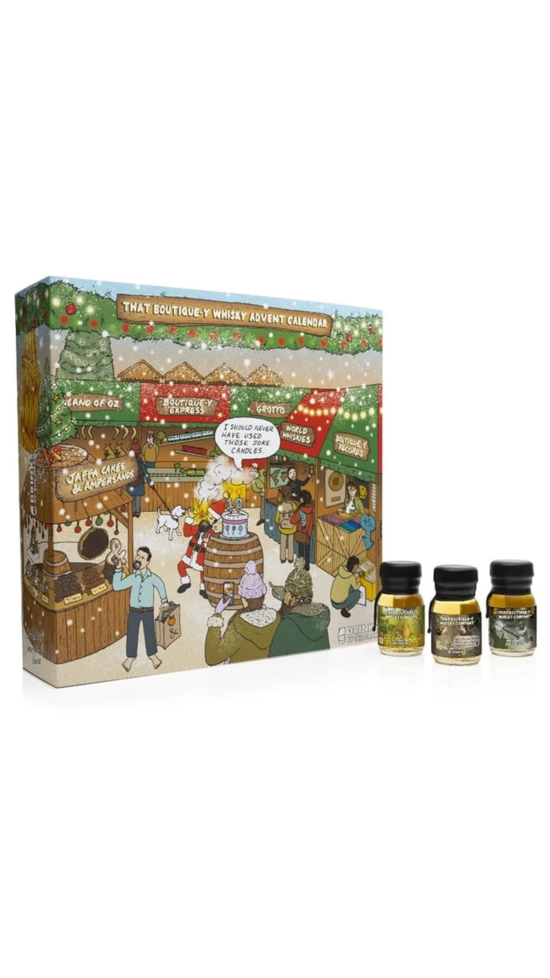 whisky advent calendar with bottles