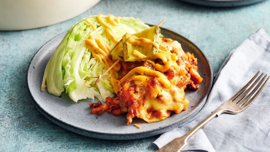 Cheeseburger Mac N Cheese Bake | New Idea