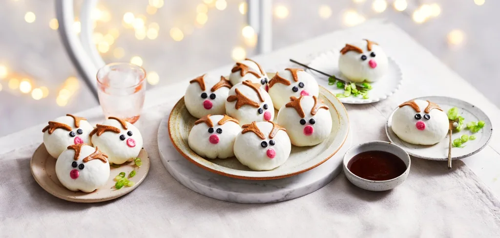 Coles Reindeer Bao Buns