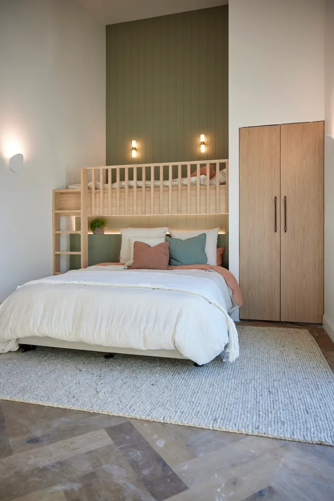 the block 2024 room reveals week 10 guest bedroom and laundry maddy and charlotte