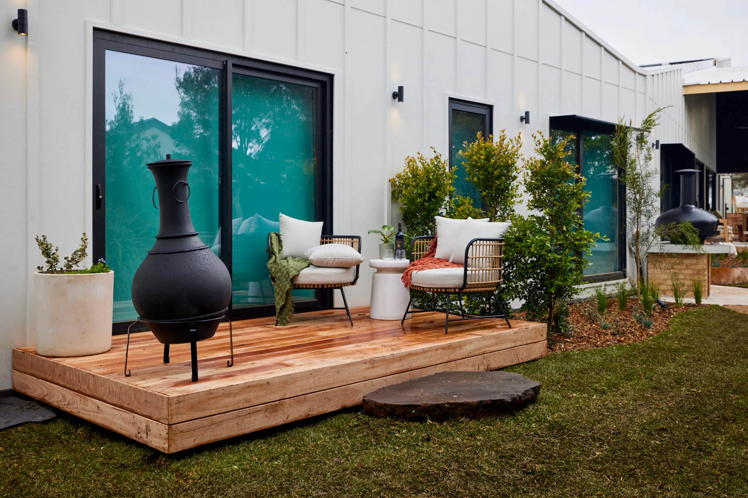 the block 2024 room reveals week 11 BACKYARD AND POOL maddy and charlotte
