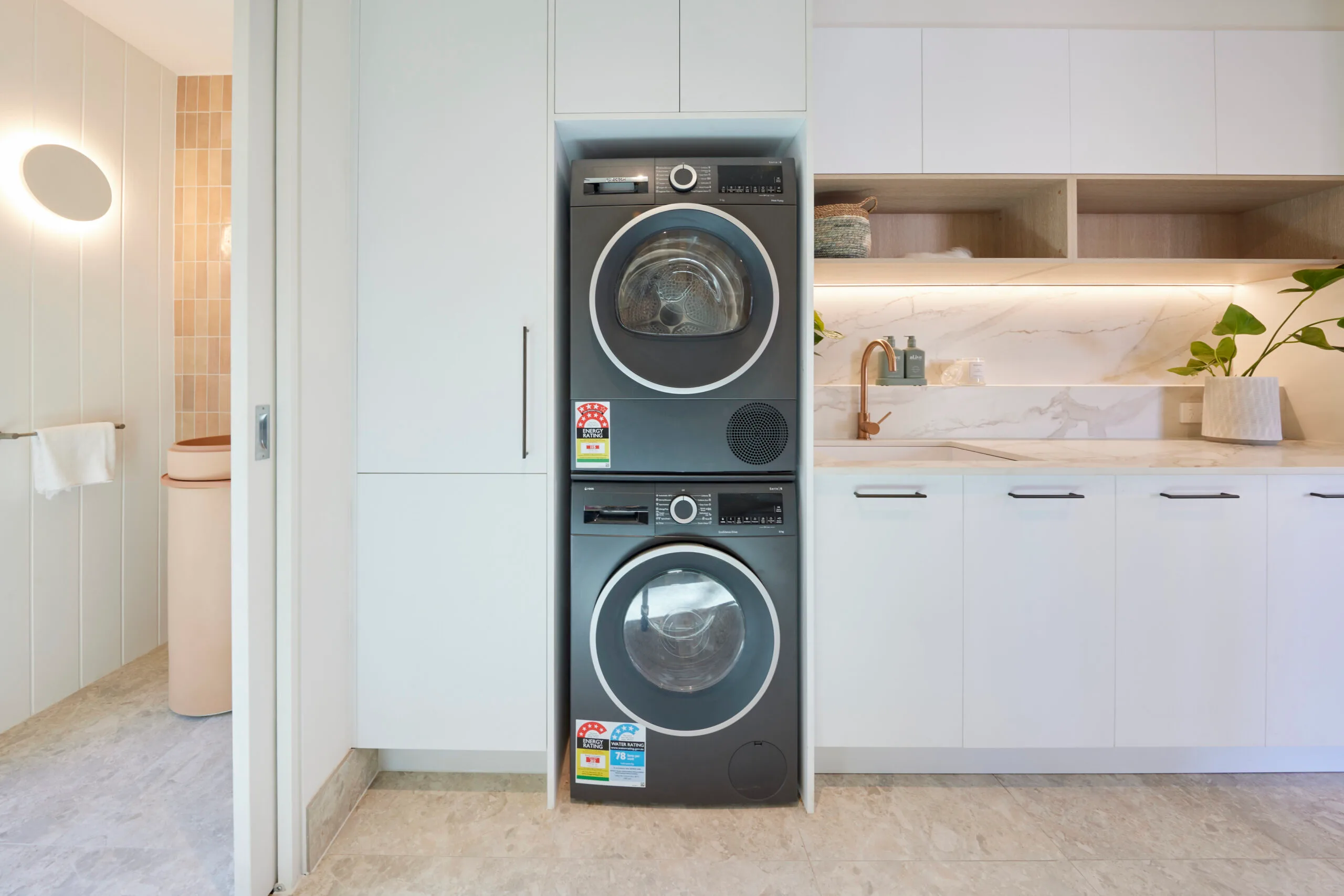 the block 2024 room reveals week 10 guest bedroom and laundry ricky and haydn